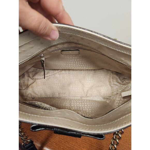 Kate Spade Black and Cream Shoulder Bag - Picture 5 of 8
